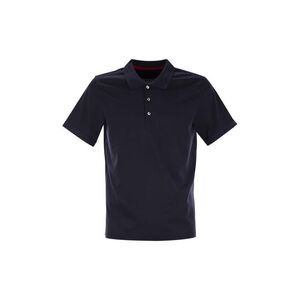 FAY Men's Short Sleeve PiquoBox Polo Shirt Men BLUE T-Shirts